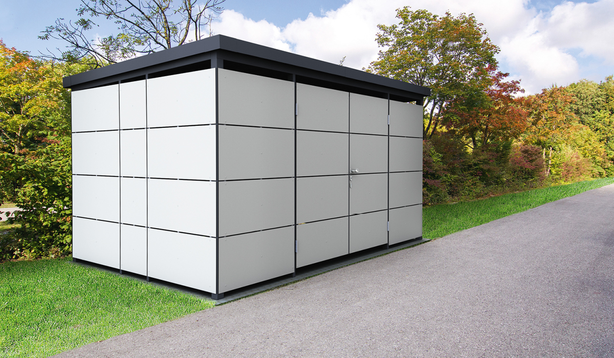 <b>Einhausung aus HPL in der Manufaktur-Bauweise</b>