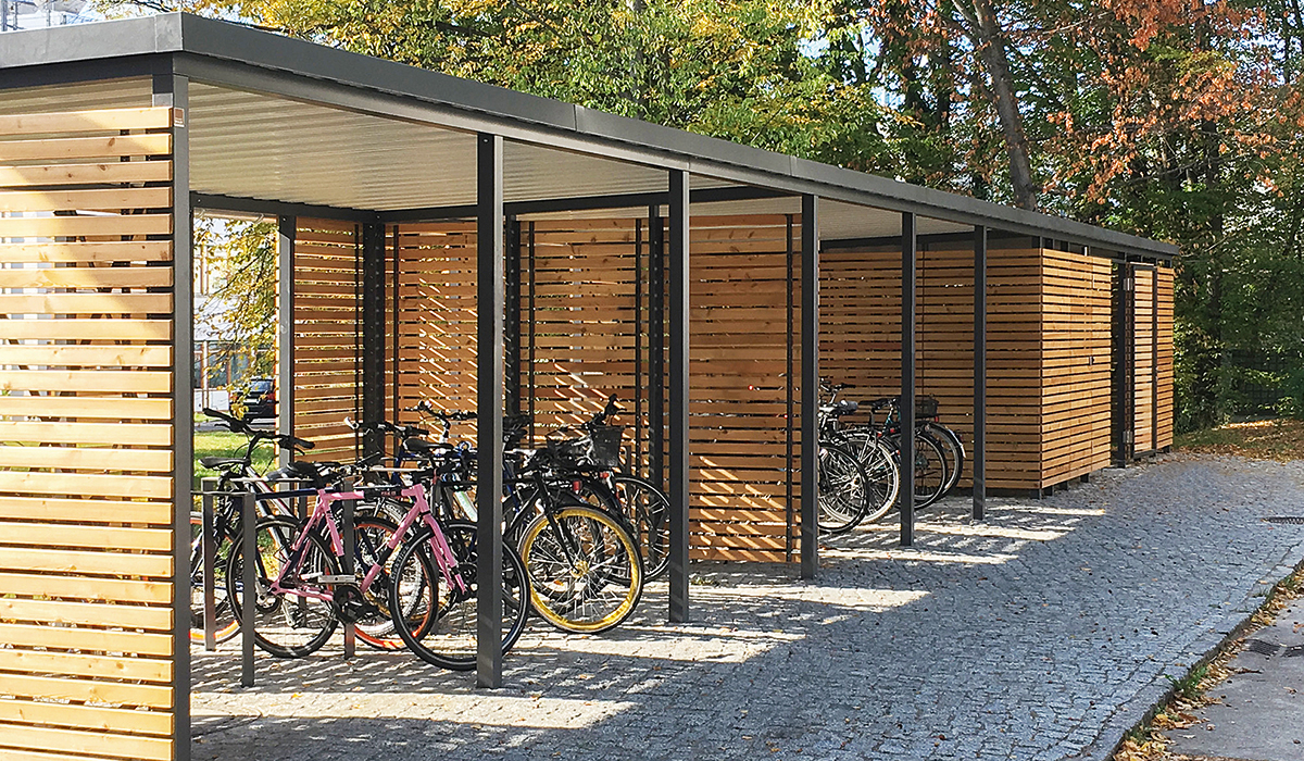 <h5>Bikeport aus Holz</h5>